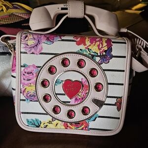 Betsey Johnson Phone Bag Crossbody Pink Floral